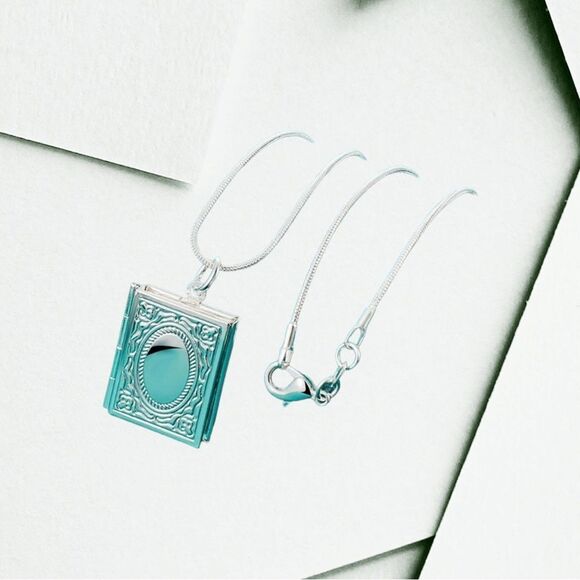 STERLING SILVER BOOK LOCKET - Picture 5 of 5